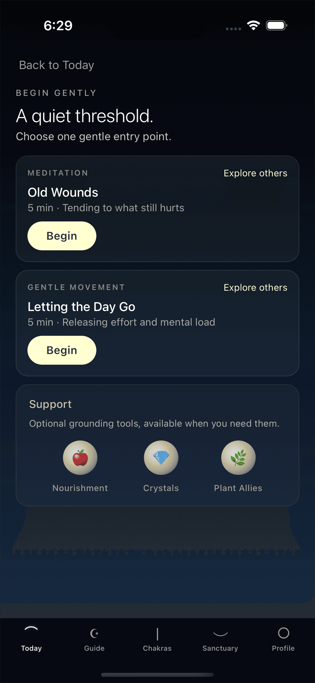 Sanctuary crystal grid experience